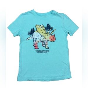 OshKosh B’Gosh Dinosaur Triceratops Tee Shirt 5T Light Blue